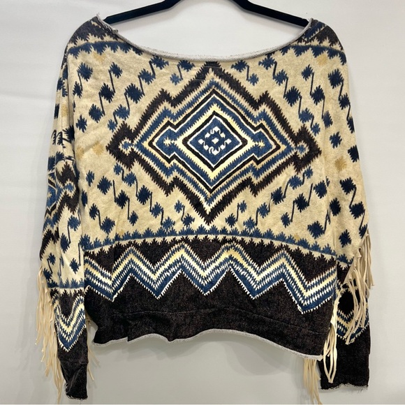 Denim & Supply Ralph Lauren Aztec Southwestern Fringe Native Pattern Soft Small - Picture 2 of 7